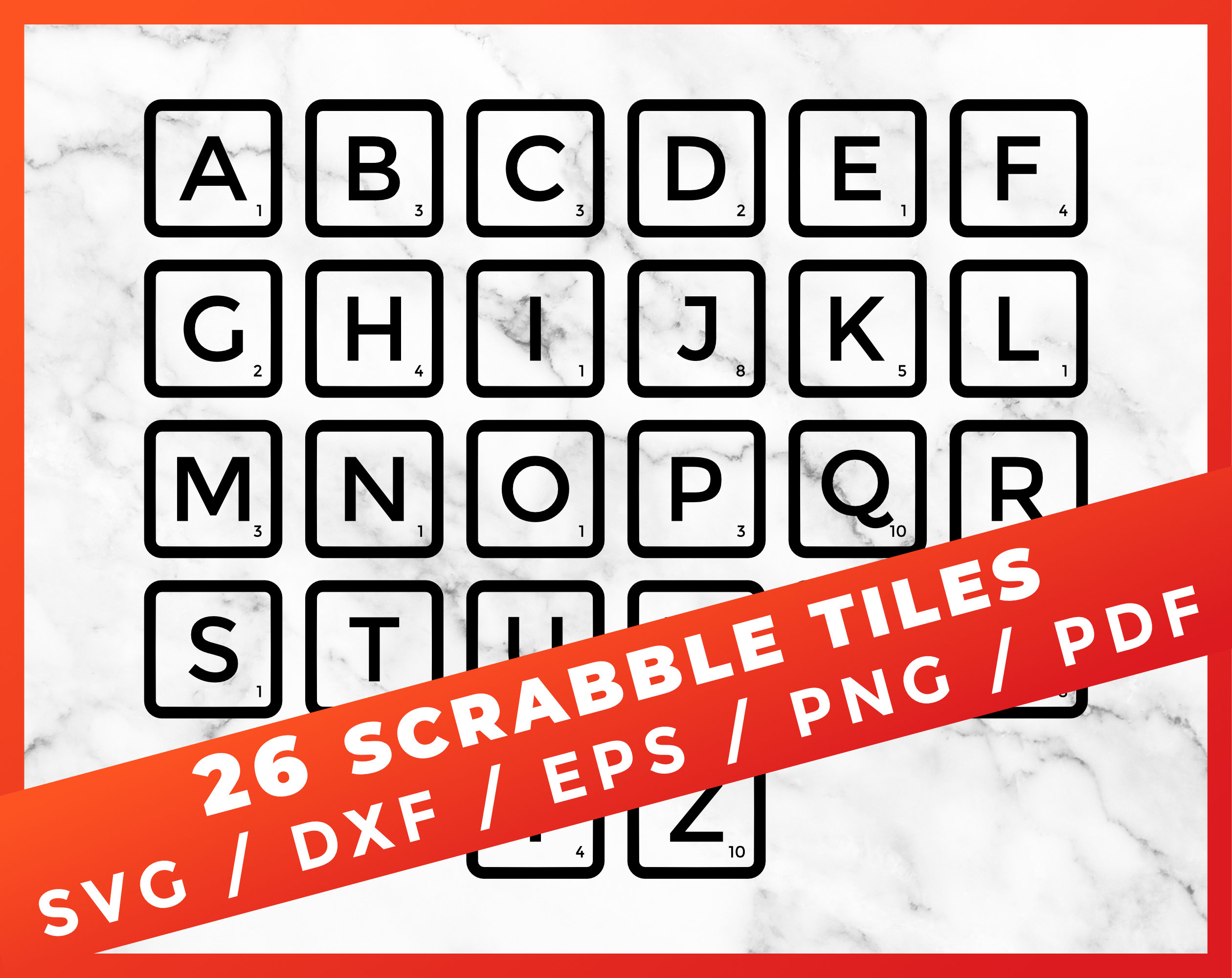 Scrabble Tiles SVG Scrabble Tiles Cut File for Cricut Etsy