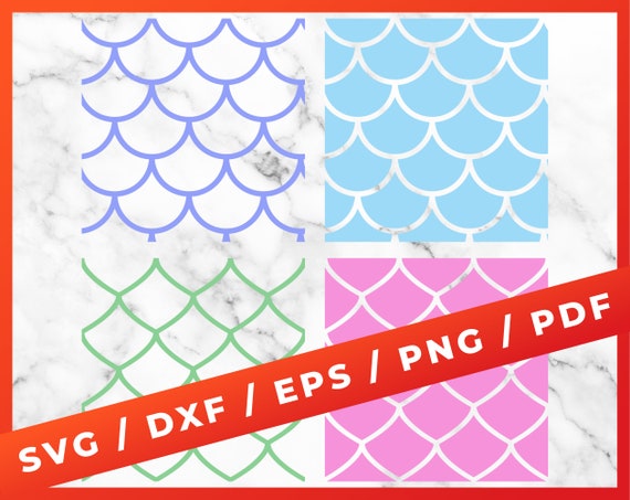 Download Mermaid Seamless Pattern Svg Shell Pattern Svg Fish Scale Etsy
