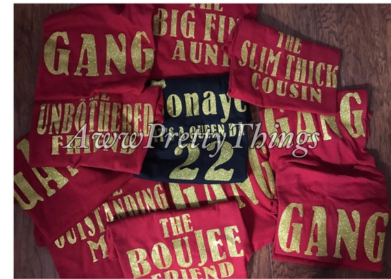 Birthday Gang Shirts Birthday Shirts for Friends Describing