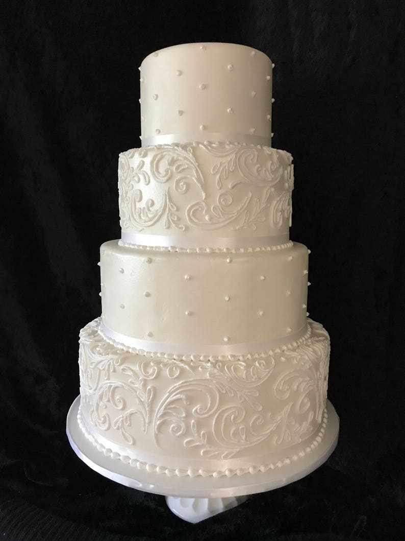 Four tier faux/fake wedding cake Etsy