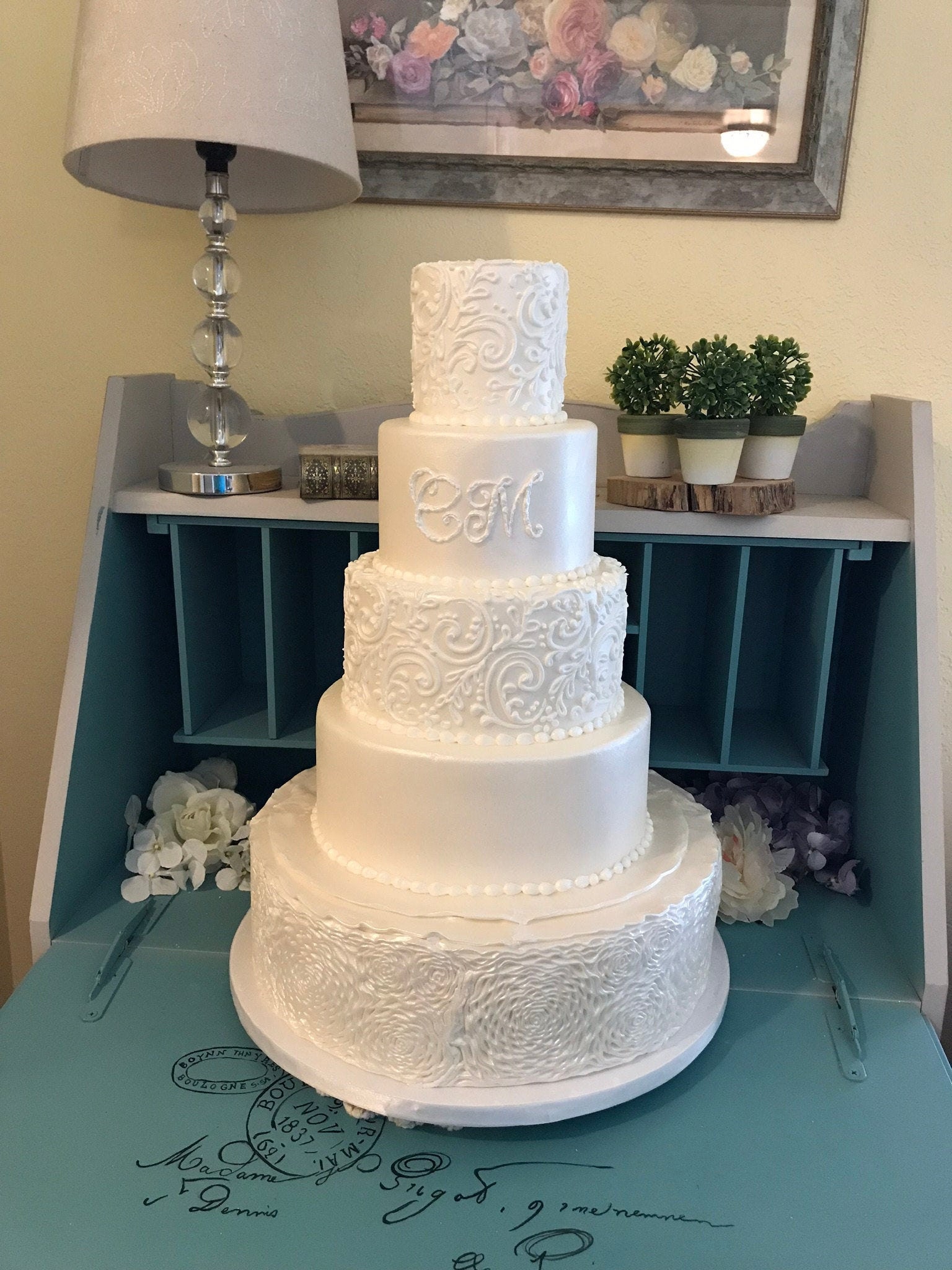 Five Tier Faux Wedding Cake Etsy