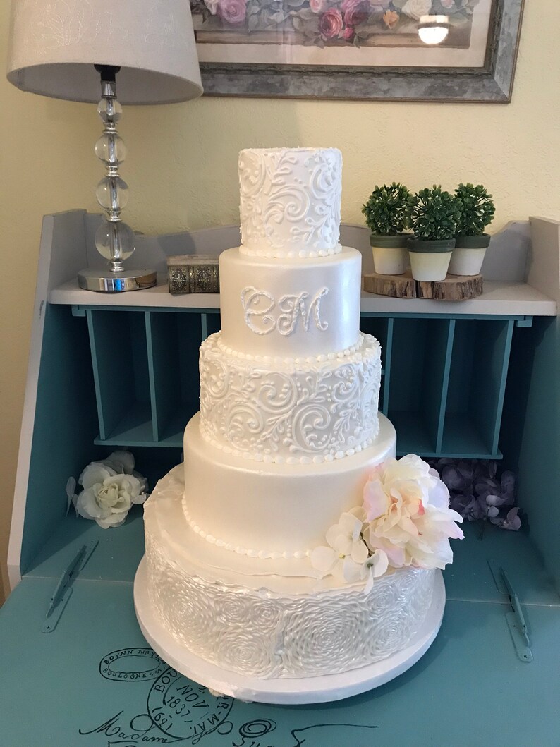 Five Tier Faux Wedding Cake - Etsy