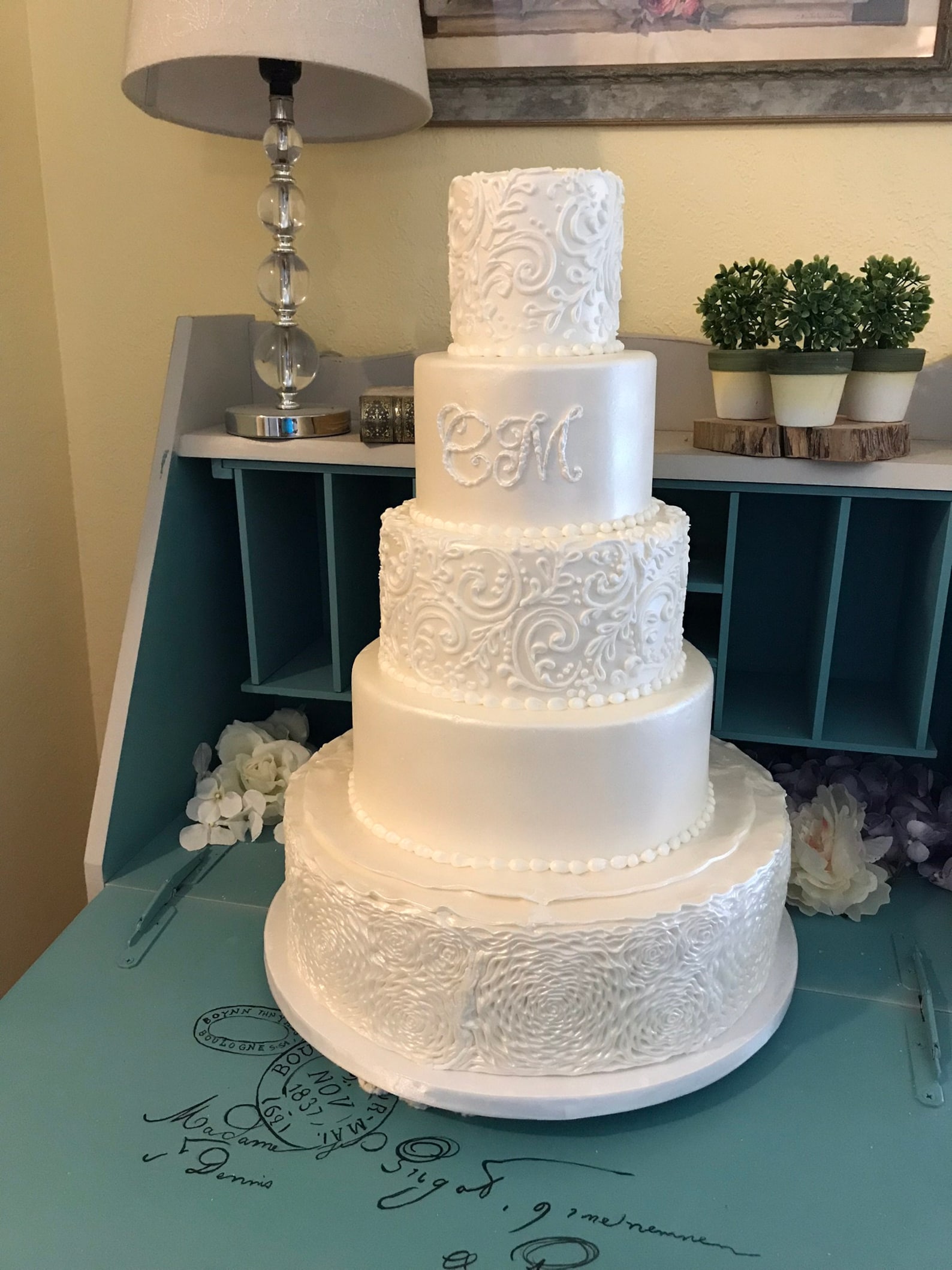 Five Tier Faux Wedding Cake - Etsy