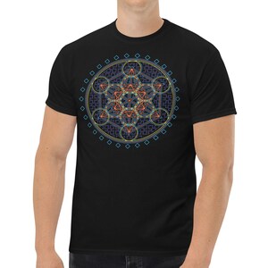 Metatron&#39;s Cube Hermetic T Shirt  Symbolism Sacred geometry Universal truth,festival tshirt geometric topmens gift gift for her