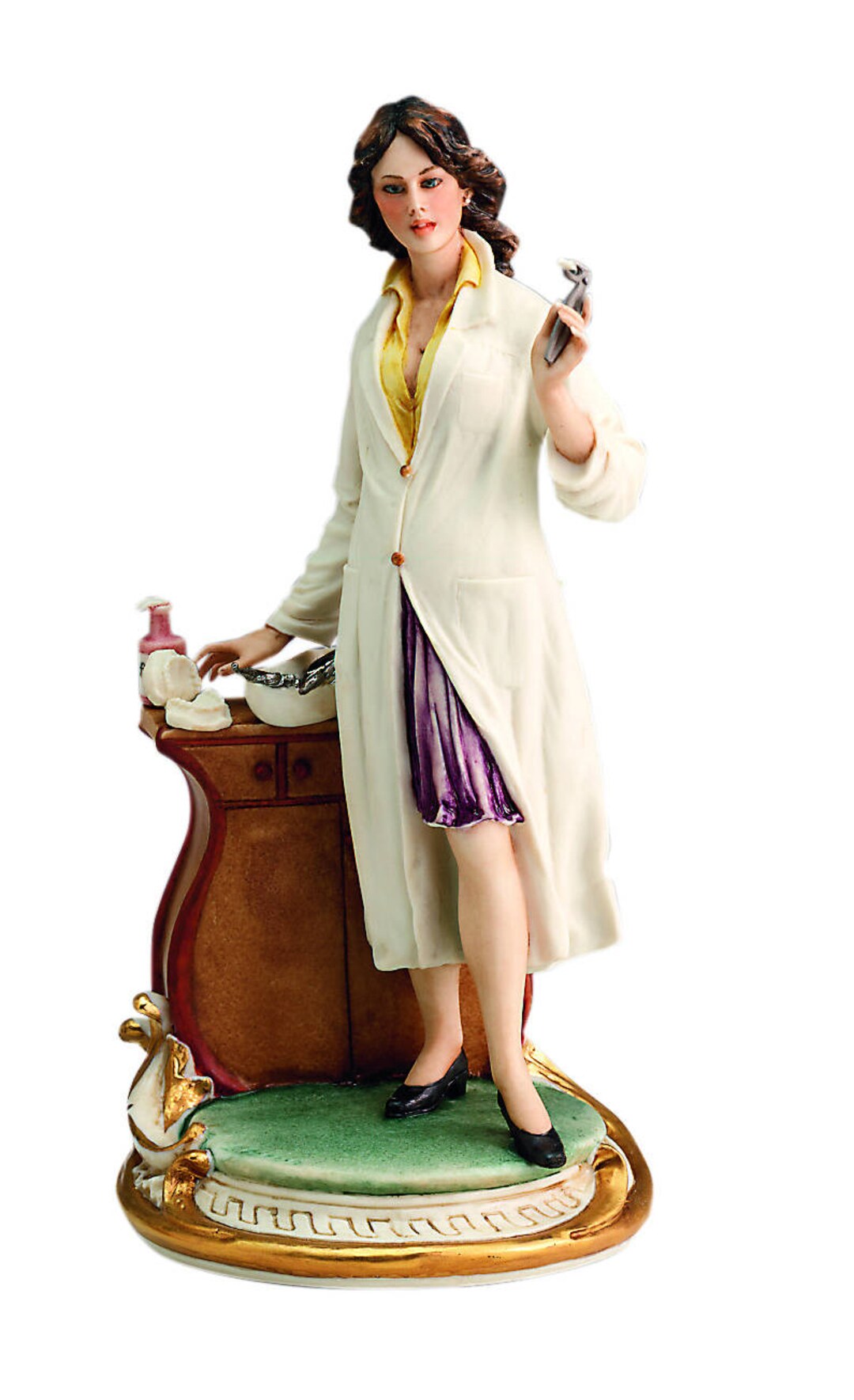 Highly Collectable Dentist Figurine Handmade by Capodimonte Etsy UK
