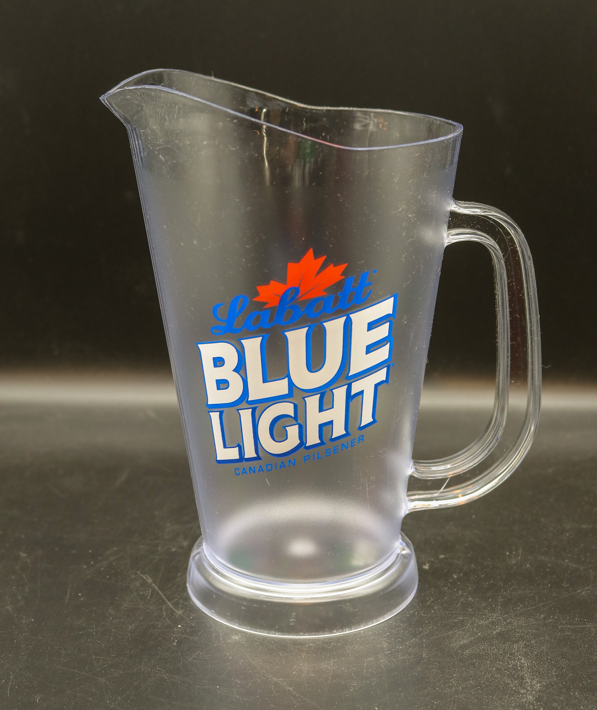 Plastic Blue 1/2 Gallon Pitcher With 6 Glasses Poolware
