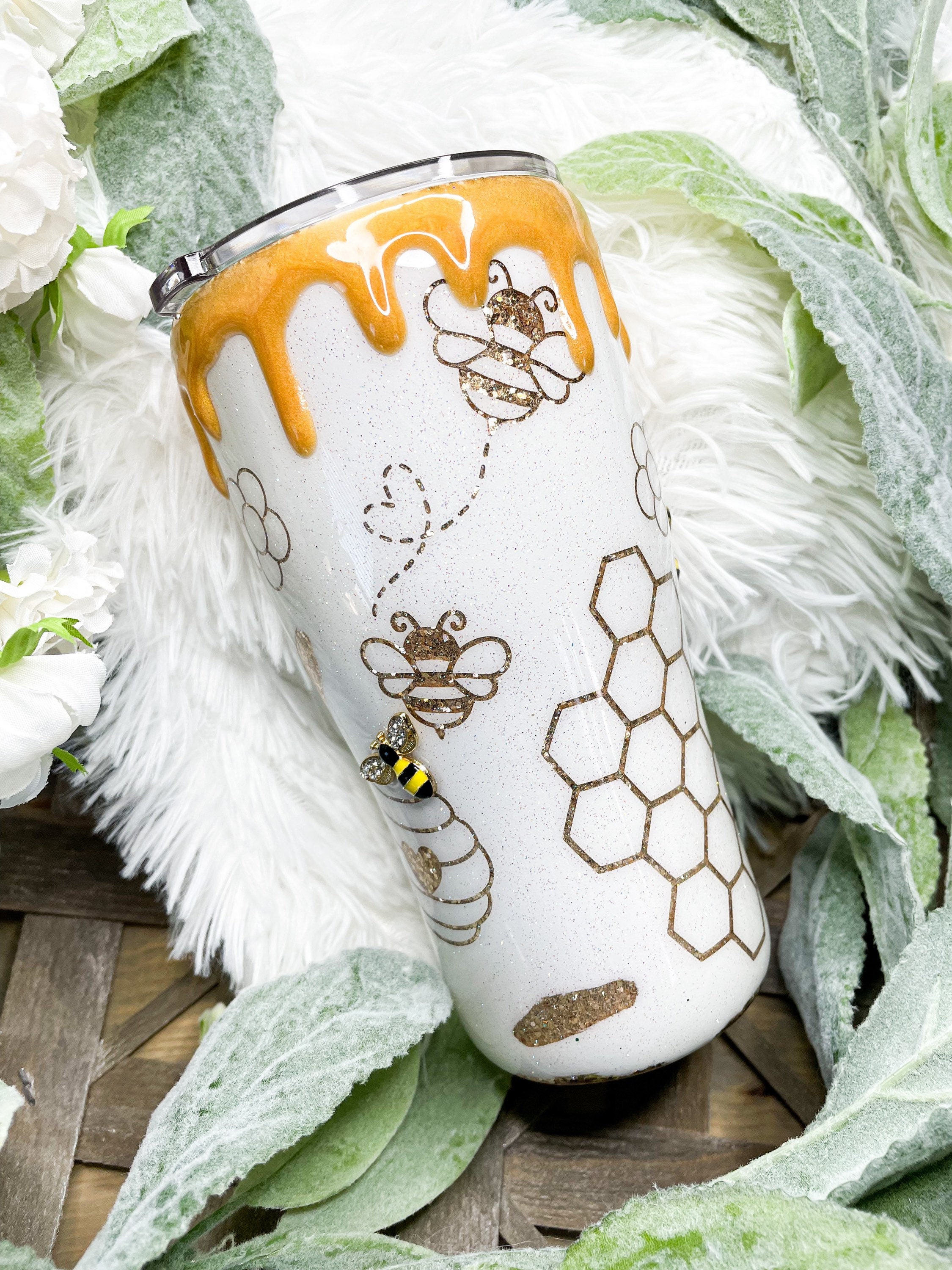 Bee Tumbler Honeybee Tumbler Beekeeper Honey Save the Etsy
