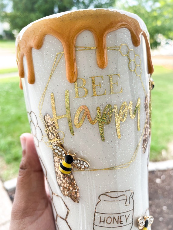 Bee Tumbler For Women, Bee Gifts, Bee Tumbler With Straw, Be - Inspire  Uplift