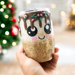 Kids Hot Cocoa Mug, Christmas Stainless Steel Mugs, Kids Christmas Cup, Kids Christmas Gifts, Kids Stocking Stuffers, Festive Holiday Cups