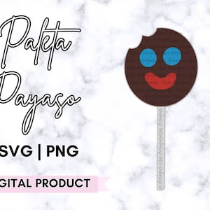 Paleta Payaso SVG für Cricut & Silhouette | Mexikanische Süßigkeiten SVG PNG geschnitten Datei | Paleta Payaso Clipart