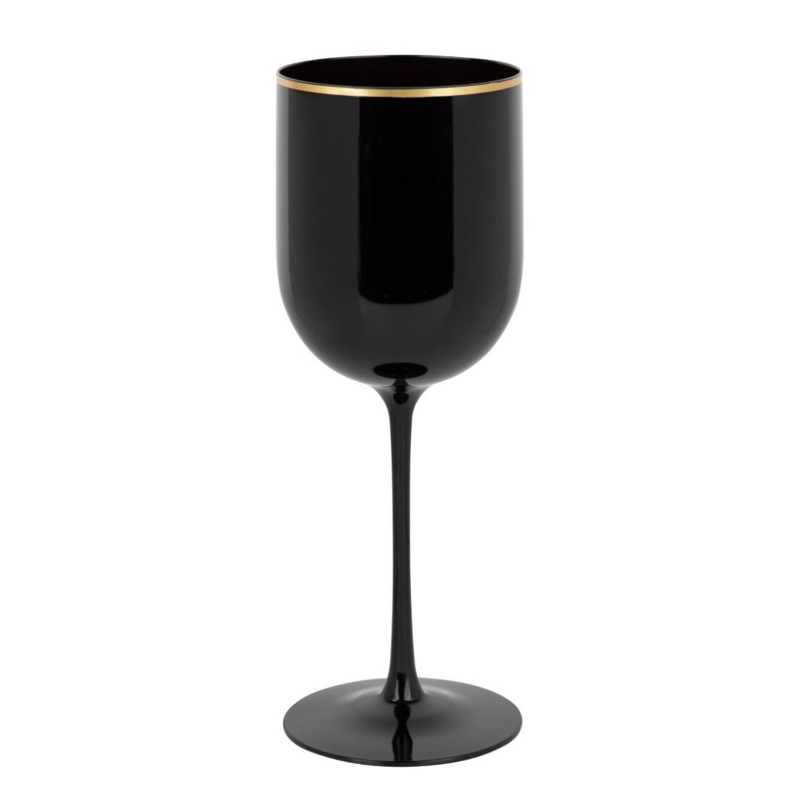 7 Oz 1-Piece White Plastic Disposable Wine Goblet - 8 Pack - Posh Setting - View #4