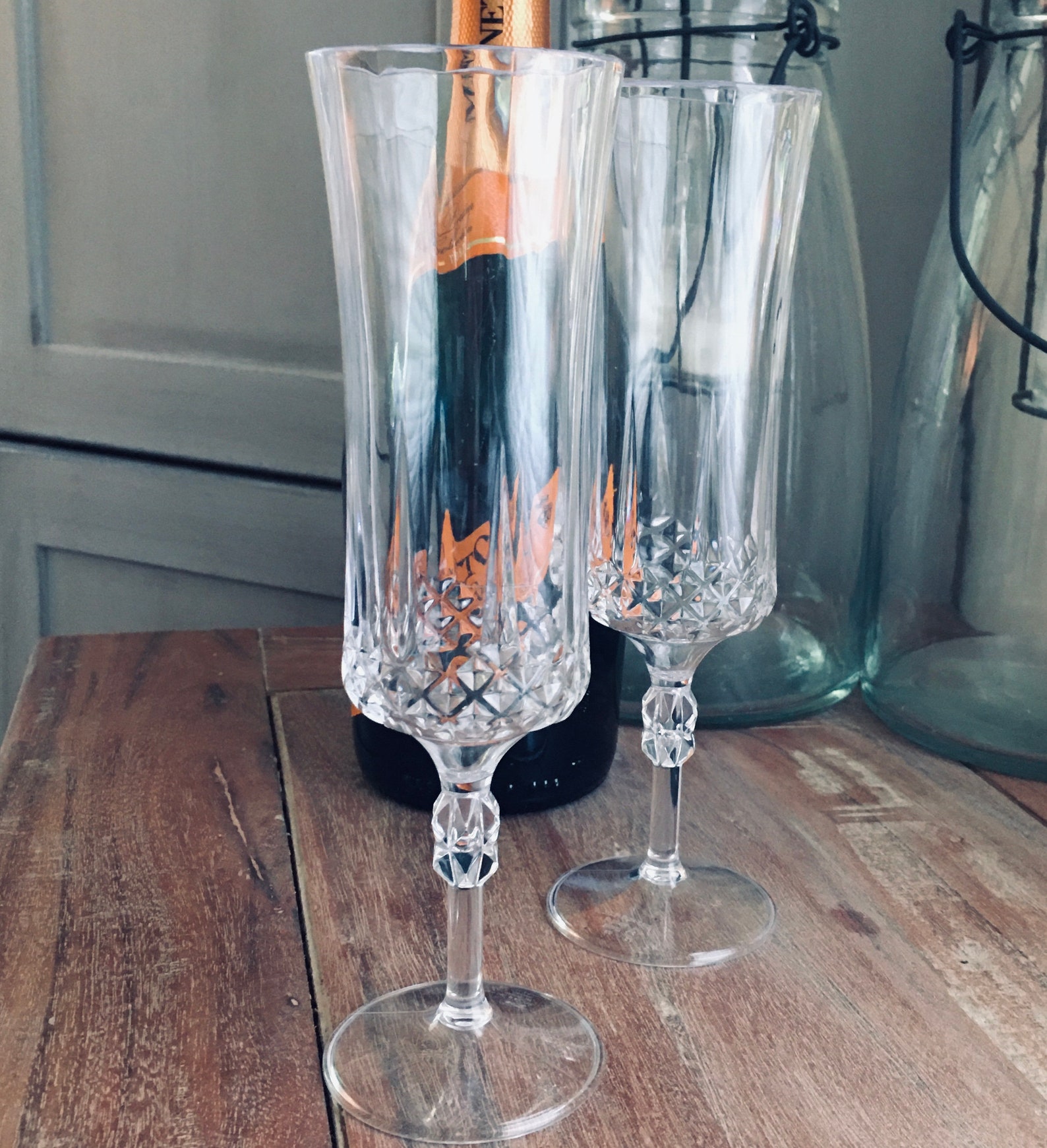 Disposable Stemware. Elegant Plastic Wine Glasses or Etsy