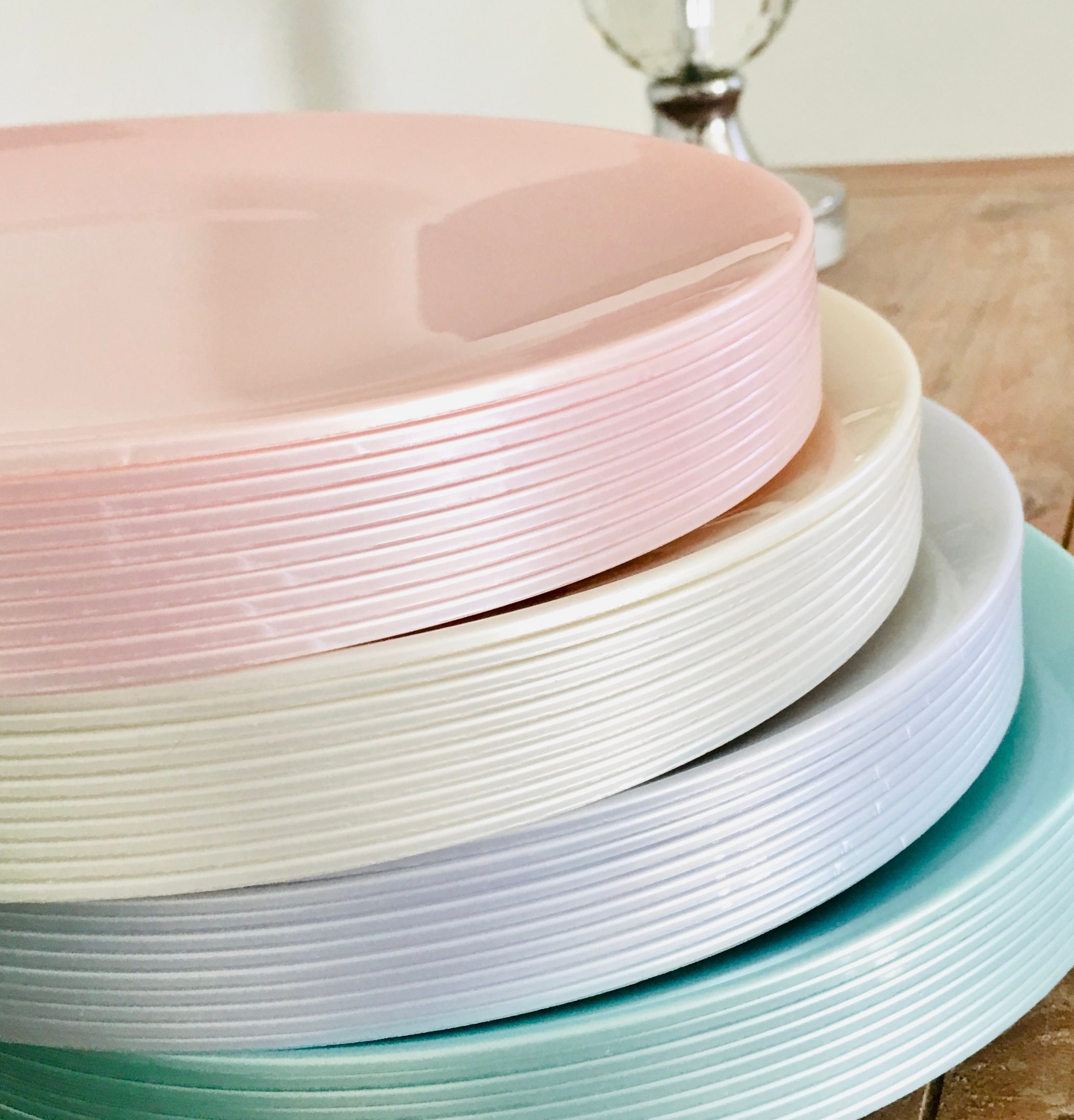 Iridescent Large Paper Plates, Pastel Birthday Party Paper Plates, Lunch  Plates, Unicorn Party, Bridal Shower Wedding, Baby Shower Tableware 