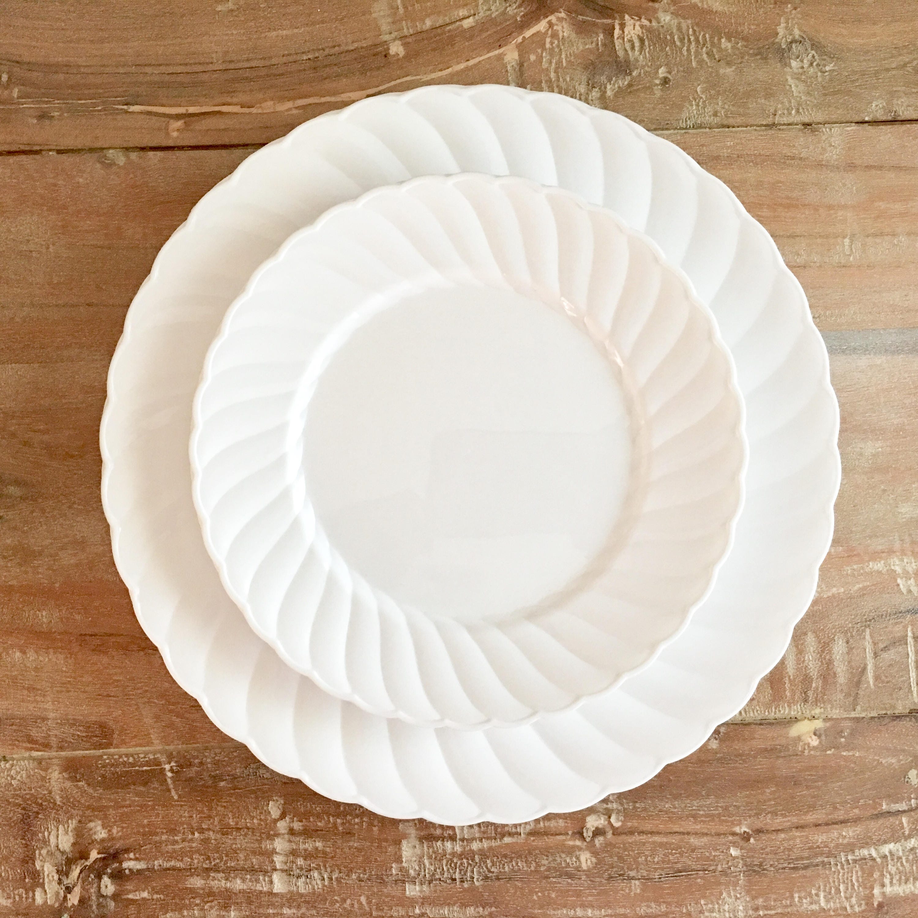 Disposable Vintage Modern White Party Plates. Disposable Wedding Plates. Disposable Party Plates. various Sizes Available Etsy UK