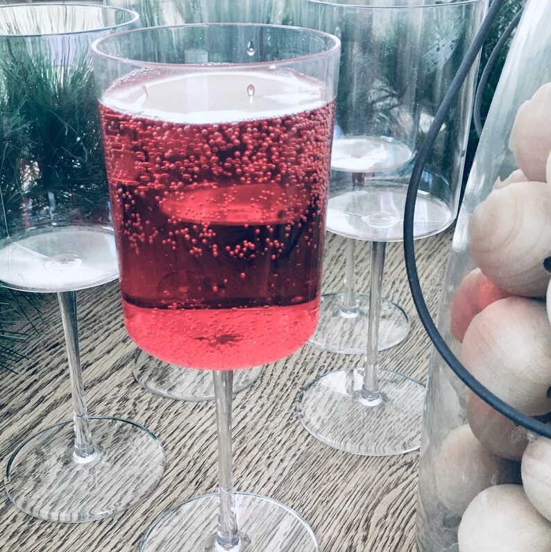 Modern Disposable Stemware. Elegant Plastic Wine Glasses. Etsy