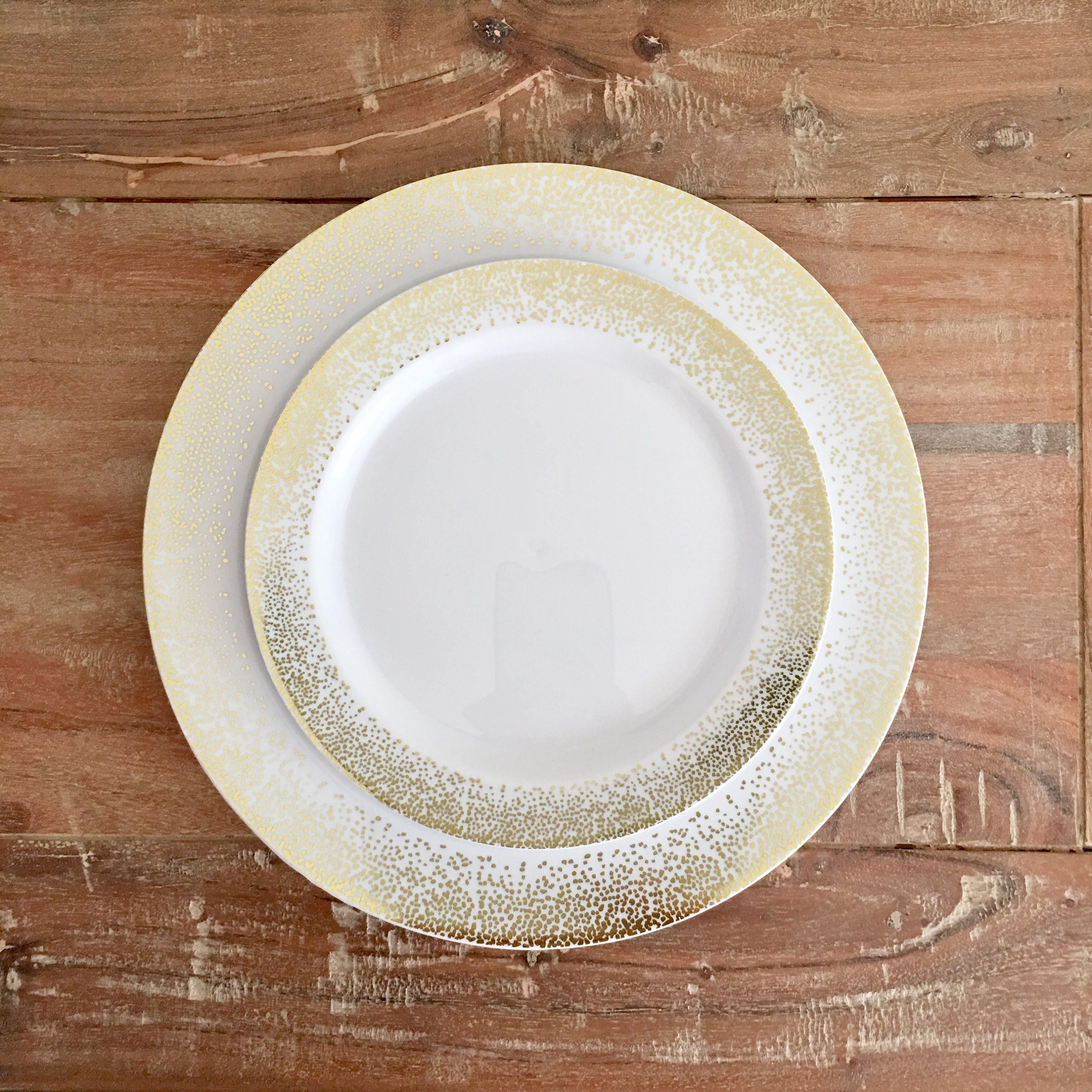 White Pop Clink Fizz Collection Disposable Wedding Plates Etsy