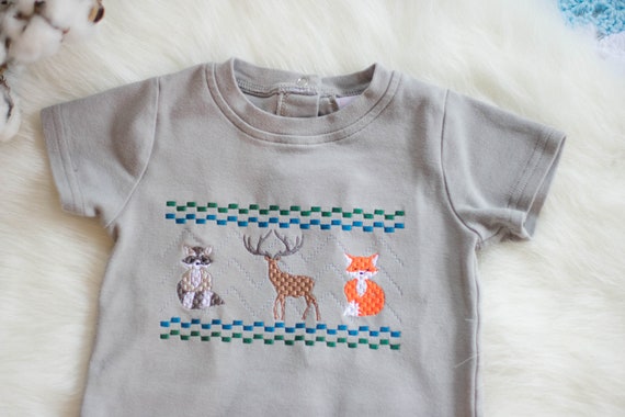 woodland animal baby boy clothes