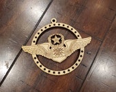 Air Force Master Navigator Wings Christmas Ornament, Aviation Gifts, Military Gifts, Pilot Gifts, Air Force Gifts, Stocking Stuffer for Him