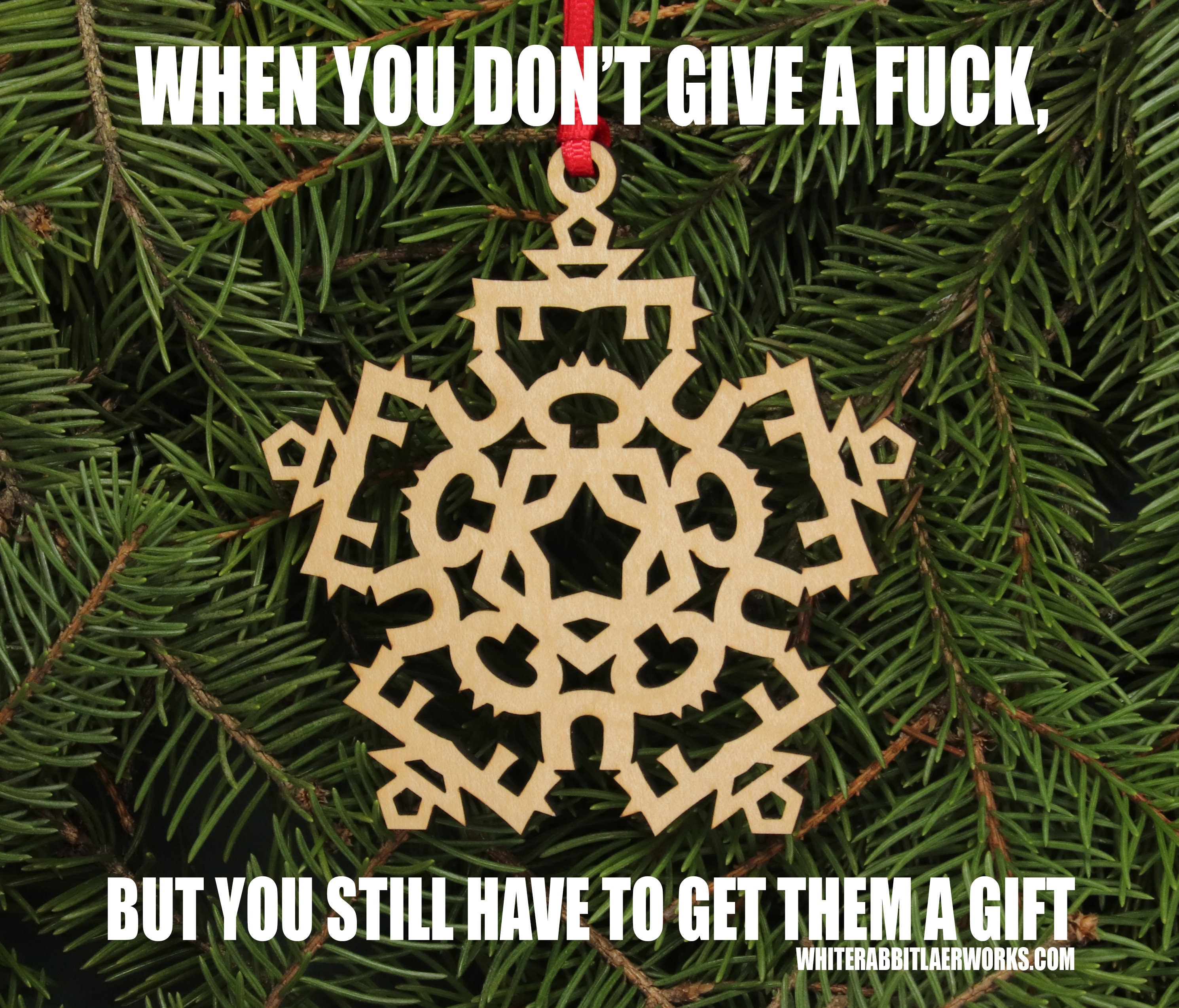 Fuck Snowflake Ornament Mold