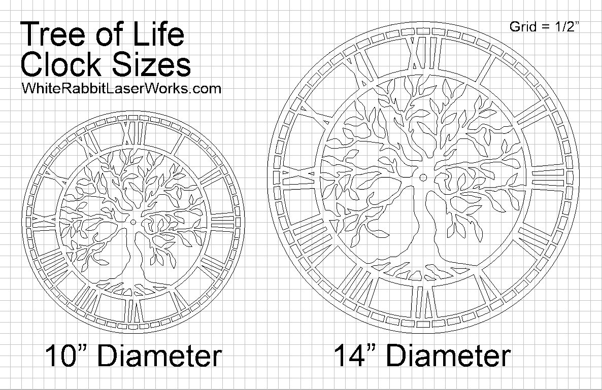 Tree of Life Wood Wall Clock - Etsy