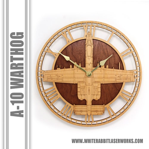 A-10 Warthog Wooden Wall Clock United States Air Force - Etsy