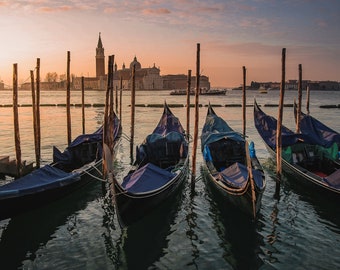 Gondolas at Sunrise