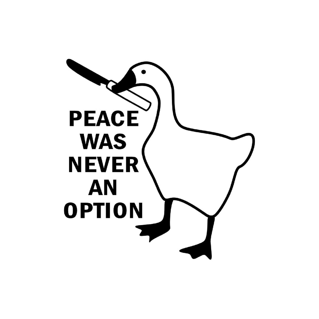 Untitled Goose Game Vinyl Decal Etsy