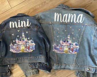 mini & mama jean jacket