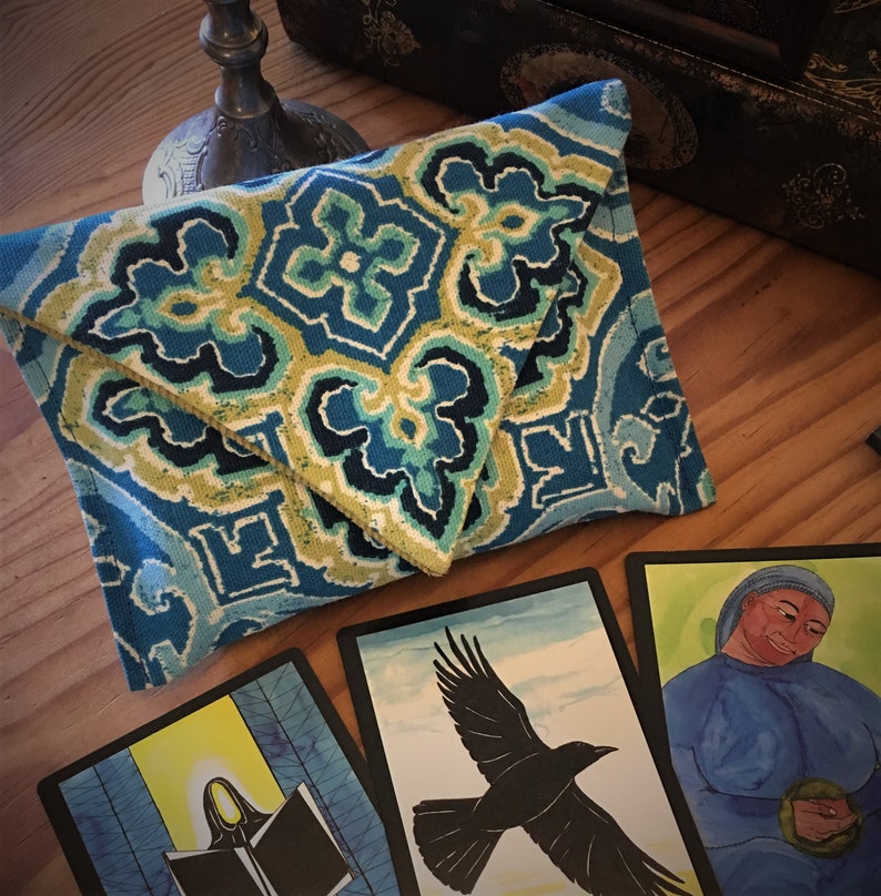 Malibu Tile Tarot keeper Envelope Tarot Bag image 1