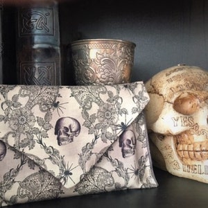 Spiders and Skulls Tarot and Oracle Envelope Bag