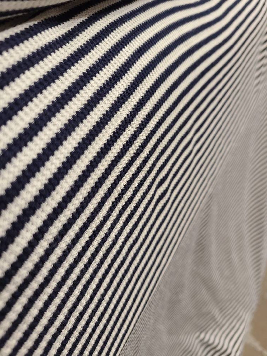 Rayon Spandex Waffle Weave Thermal navy/white by the Yard - Etsy