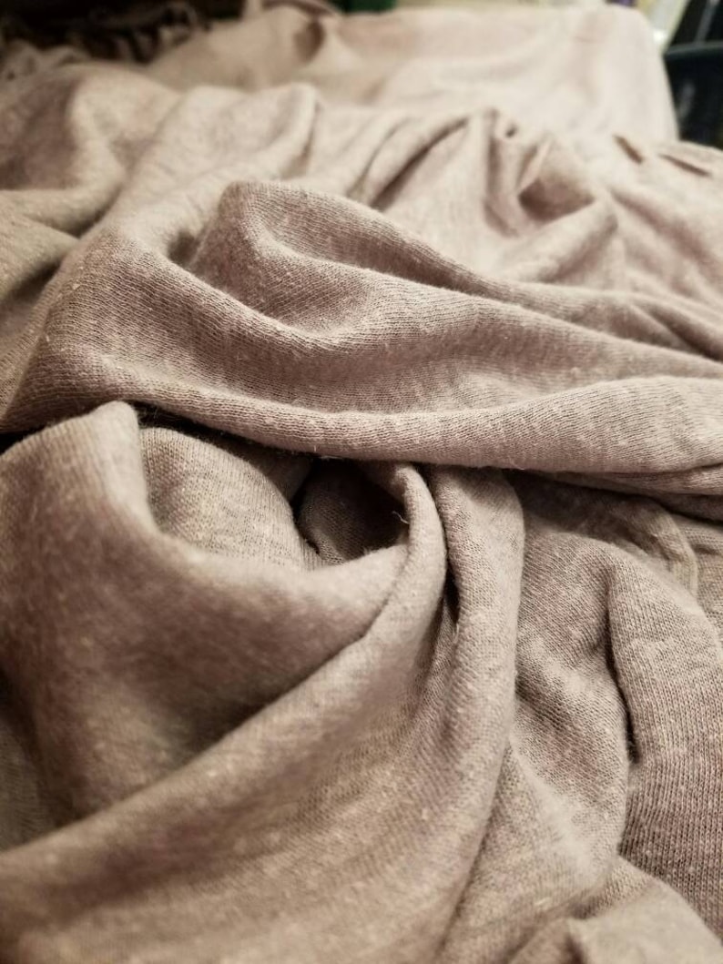 ORGANIC Hemp/cotton Jersey knit blend by the yard ecofriendly Etsy