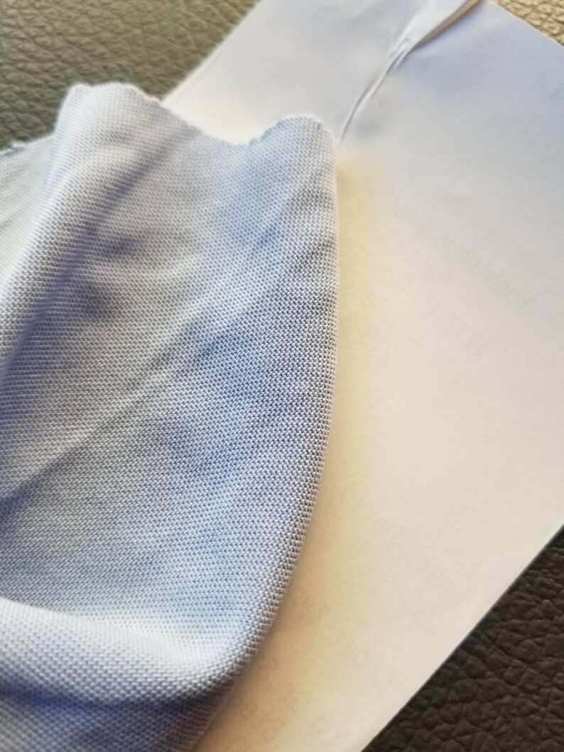 Ice CuproModal Powder Blue sandwash jersey knit natural and eco-friendly fibers 7-7.5-oz