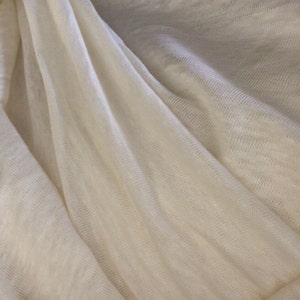 Esthetisch 100% linnen jersey gebreid - op maat gesneden - afbeelding 1