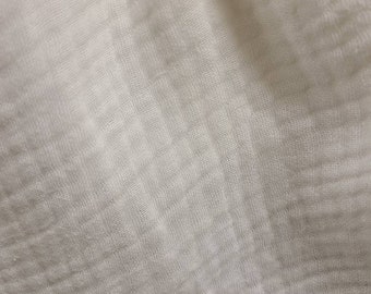 Cotton double Gauze/ mini muslin Laundered - by the yard -