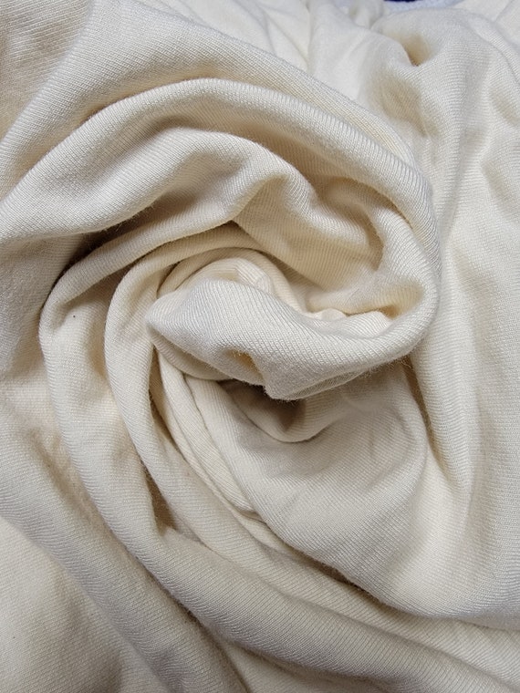 Bamboo Organic Cotton Stretch Fleece - Natural Bamboo Organic Cotton Stretch Fleece - Natural
