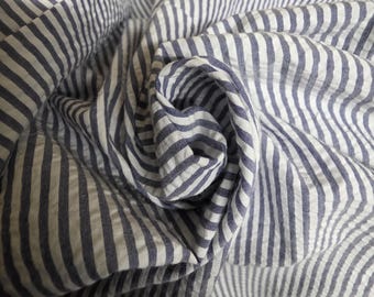 Two tone Cotton seersucker - by the yard -