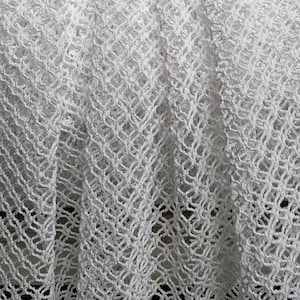 Cotton "Double-double Hex Mesh" knit -by the yard-