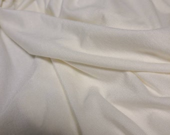 Pre-laundered Bamboo spandex "Off-white"  200gsm by the yard