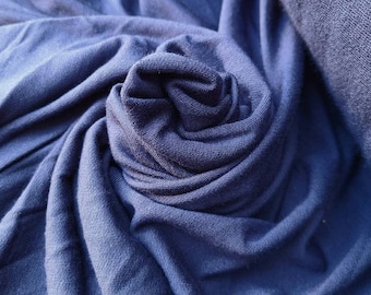 Tencel/Lyocell French-Terry Lycra "Liquid touch" -Midnight- by the yard