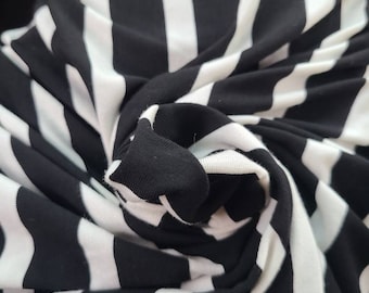 Modal spandex Parallel stripes - by the yard -