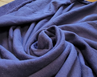 Bamboo Organic Cotton spandex fleece "AZUL" - by the yard -