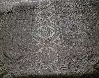100 % Rayon-Jacquard, hochwertige Charmeuse-Ausbrennung „Basilica“ – Großpackung –