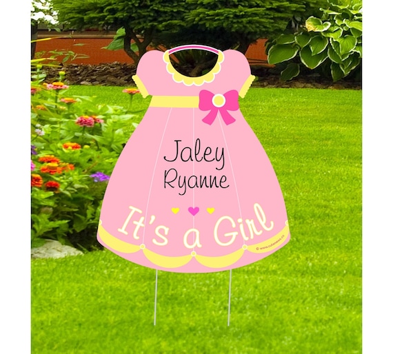 Welcome Home Baby Sign Its a Girl Hospital Door Hanger New Birth Arrival Announcement Personalized Baby Dress Sign Newborn Shower Banner Etsy UK