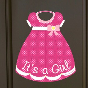 Welcome Home Baby Announcement Sign:  It's a Girl Door Hanger, Outdoor Decor