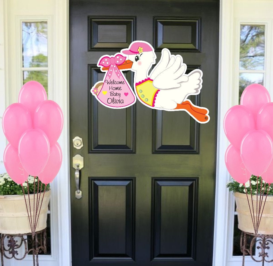 Infant Entry Sign Welcome Home Baby Door Sign Hospital Door Hanger Stork - Etsy