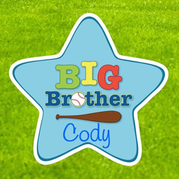 Custom Big Brother Boy Sign, Lawn Stork Decoration, Sibling Yard Announcement, Promoted to Big Sister Gifts, Newborn Baby Pregnancy Reveal