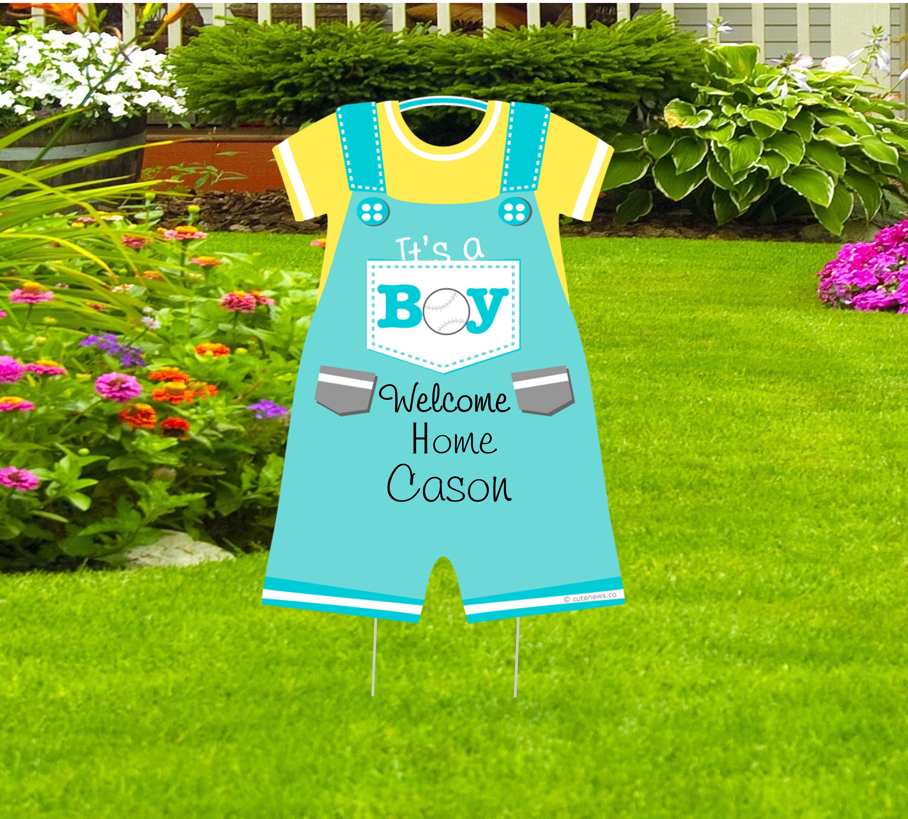 Home Baby Boy Yard Sign Decoration Birth Announcement Etsy UK