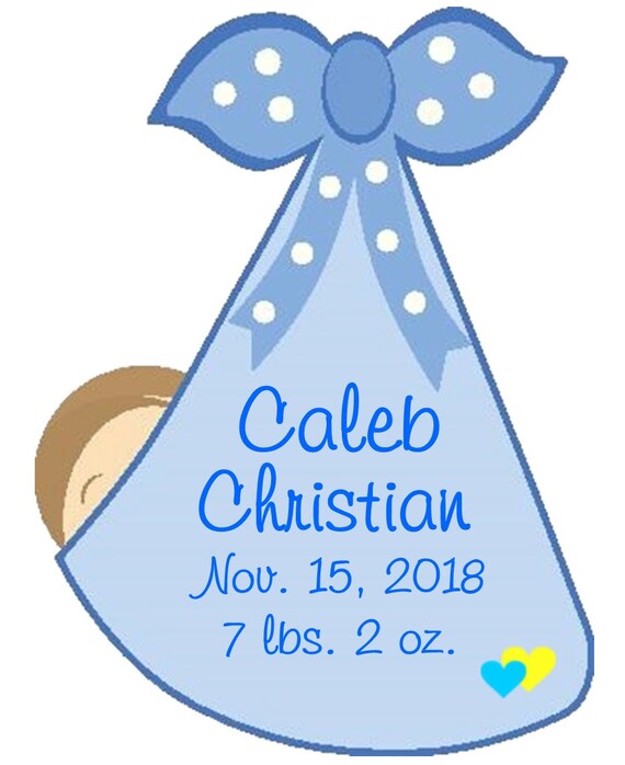 Welcome Home Baby Its a Girl Door Hanger Sign Personalized Stork