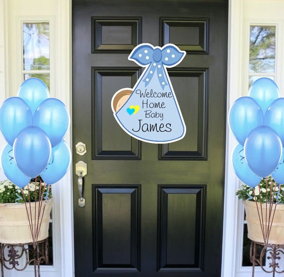 Welcome Home Baby Sign Stork Decoration Gifts Its a Boy - Etsy Israel